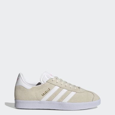 ladies white gazelles