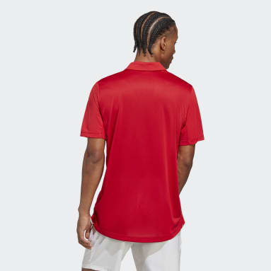 Playera Polo Club Tenis Rojo Hombre Tennis