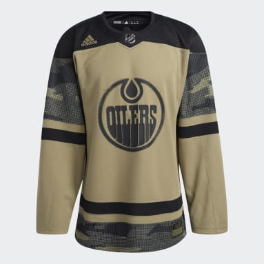 Maillot Oilers Camo vert Hommes Hockey