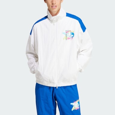 Casaco Retro Branco Homem Originals