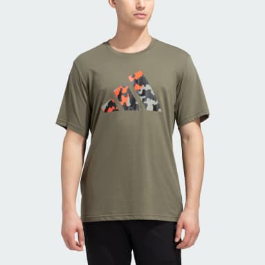 Men Training Green TRAINING ESSENTIALS BIG LOGO TEE