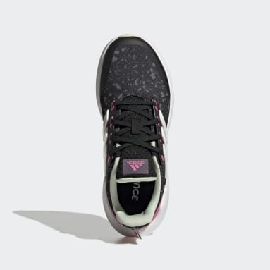 Youth Sportswear Black EQ21 Run 2.0 Bounce Sport Running Lace Shoes