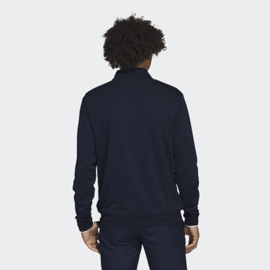 Men Golf Blue Quarter-Zip Sweatshirt