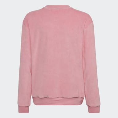 Girls Training Pink Lounge Velour Regular Sweatshirt