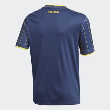 Camiseta segunda equipación Suecia Azul Niño Fútbol