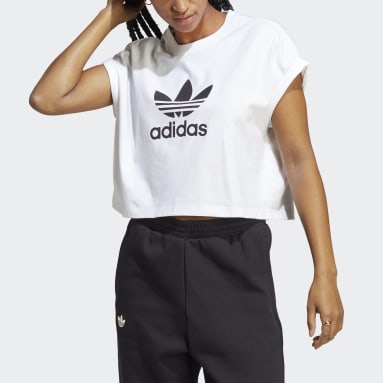 Women originals White 아디컬러 클래식 쇼트 트레포일 티