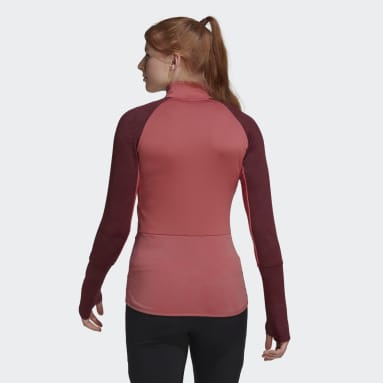 Women TERREX Red Terrex Tech Flooce Hiking Fleece
