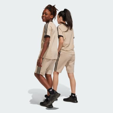 Youth 8-16 Years Originals Beige Adicolor 3-Stripes Tee