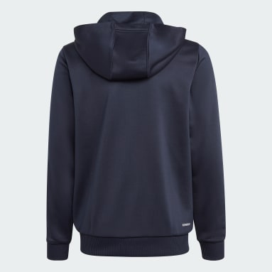 Buzo con Capucha Train Essentials AEROREADY 3 Rayas Ajuste Clásico y Cierre Frontal