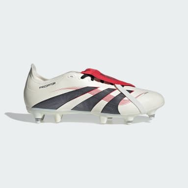 White and red adidas predators cheap