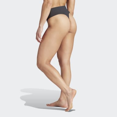 Women Training Black Active Seamless Micro Stretch Thong 2 Pack