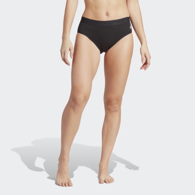 Women Training Black Active Comfort Flex Cotton Scoop Bikini Briefs 2 Pack