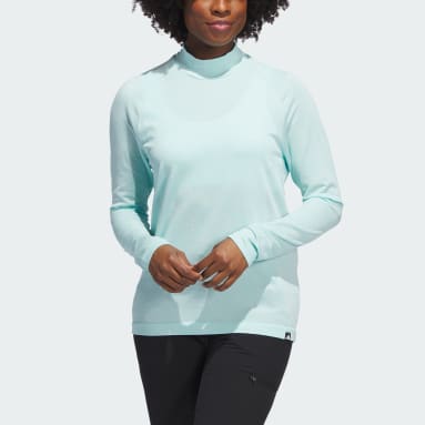 Frauen Golf Ultimate365 Tour Monogram Mock Neck Longsleeve Türkis