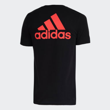 Playeras adidas negras hombre cheap