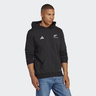 Camisola com Capuz de Adepto dos All Blacks Preto Homem Rugby