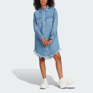Vestido Camisa Franzido adidas Originals x KSENIASCHNAIDER Multi Mulher Originals