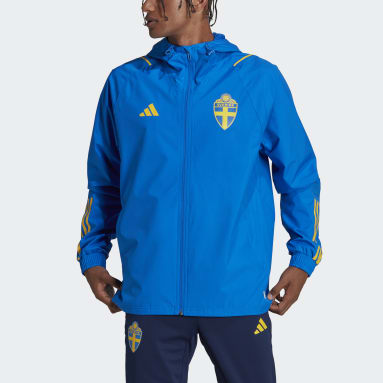 Mænd Fodbold Blå Sweden Tiro 23 All-Weather jakke