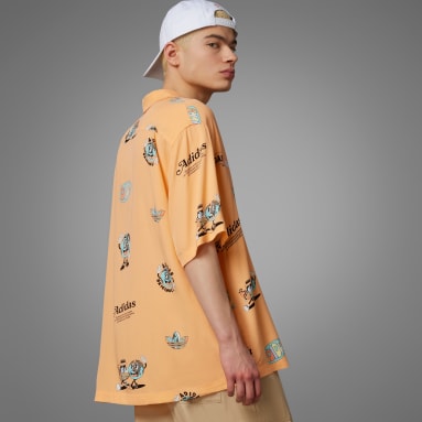 Men Originals Orange Enjoy Summer Resort Shirt