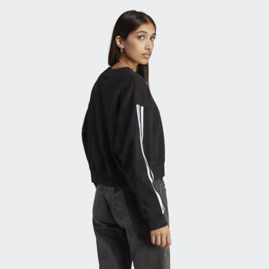 Women Lifestyle Black 아디컬러 클래식 스웨트셔츠