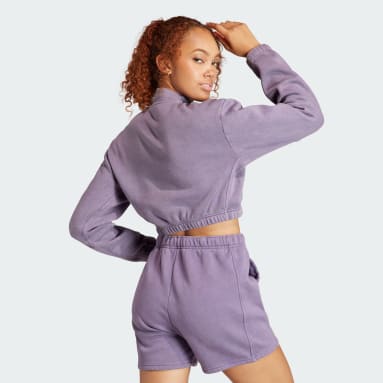 Sweatshirt em Fleece ALL SZN Roxo Mulher Sportswear