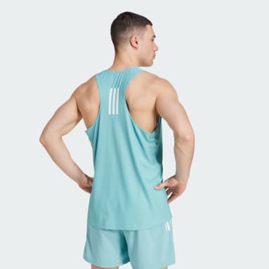 Playera sin Mangas Own The Run Turquesa Hombre Running