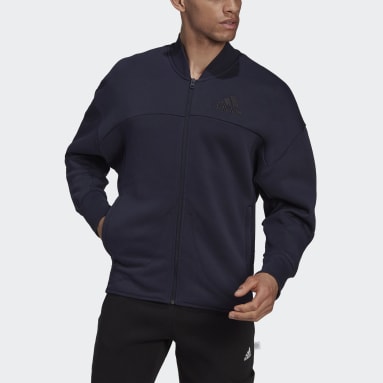 Veste de survêtement en molleton Studio Lounge Bleu Hommes Sportswear