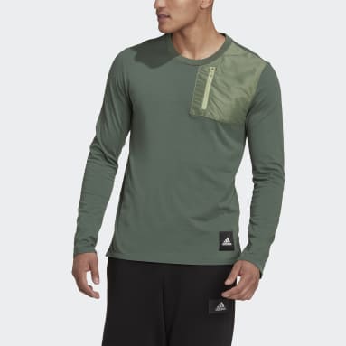 T-shirt à manches longues vert Hommes Sportswear