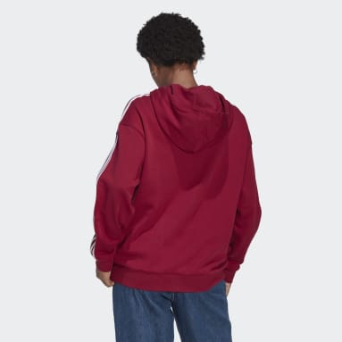 Women Lifestyle Red Centre Stage Hoodie