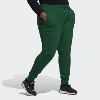 Women's Originals Green Adicolor Essentials Slim Joggers (Plus Size)