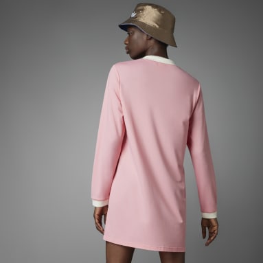 Women Lifestyle Pink Adicolor 70s Cali Tee Dress
