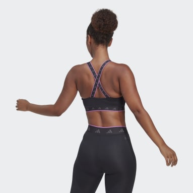 Top Deportivo Powerimpact Training Techfit Soporte Medio Gris Mujer Training