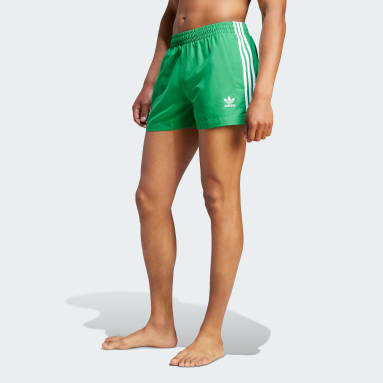Originals Adicolor 3-Stripes Short Length Swim Shorts Zielony