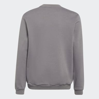 Kids Football Grey Entrada 22 Sweat Top
