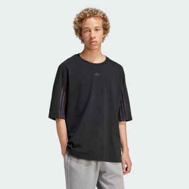 Muži Originals černá Tričko Raglan Cutline