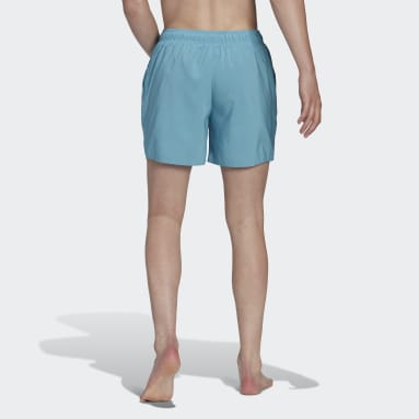 Shorts de Natación Cortos de Color Sólido Azul Hombre Sportswear