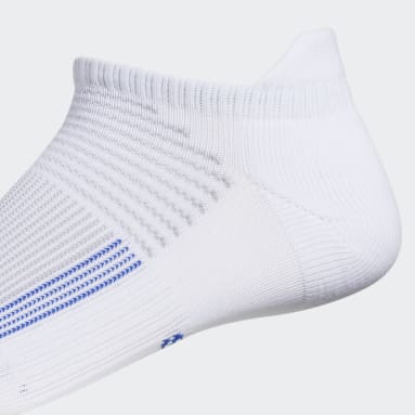 Men's Running White Superlite Ultraboost Tabbed No-Show Socks 2 Pairs
