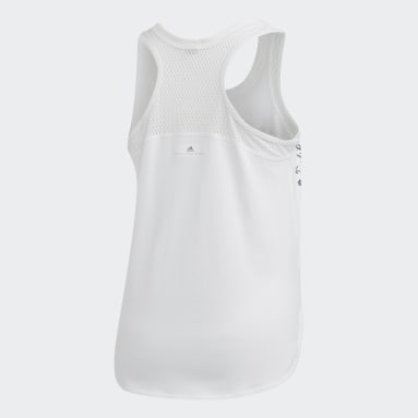 ผู้หญิง adidas by Stella McCartney สีขาว เสื้อกล้าม Athletics Logo
