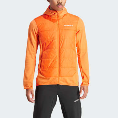 Men TERREX Orange Terrex Multi Hybrid Insulated Hooded Jacket