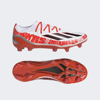 Football White X Speedportal Messi.1 Firm Ground Boots