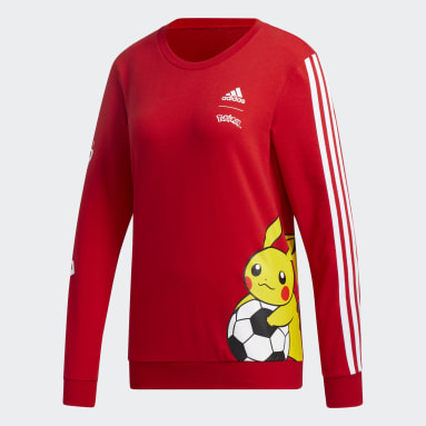 Buzo Pokémon Pikachu Rojo Mujer Sportswear
