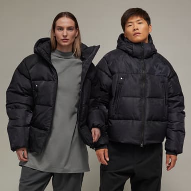 Y-3 černá Bunda Y-3 Graphic Puffer