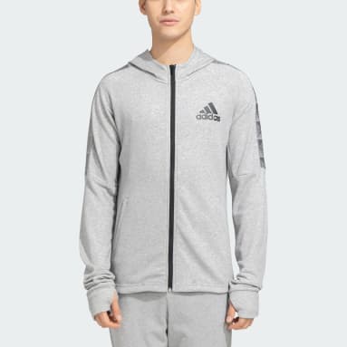 Mens adidas hoodie grey shop