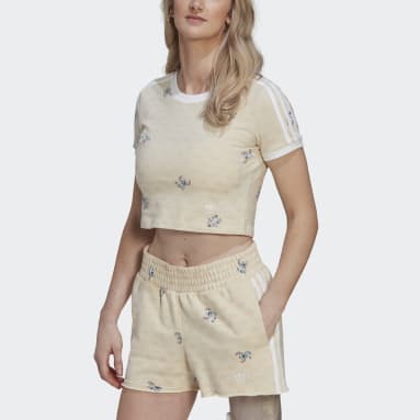 Playera Corta Beige Mujer Originals