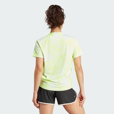 Polo Own the Run Estampado Blanco Mujer Running