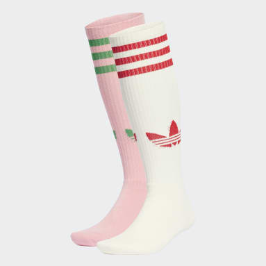 Originals Λευκό Adicolor 70s Knee Socks 2 Pairs