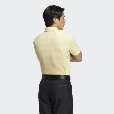 Men Golf Yellow AEROREADY 3-Stripes Polo Shirt