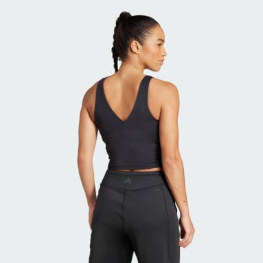 Camisola de Alças Curta para Ioga, com Sutiã Interior