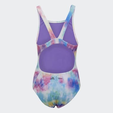 Children Swim Purple adidas x Daisy Duck Tie-Dye Swimsuit