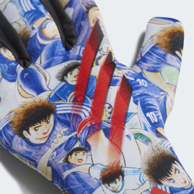 Kids Football White X Captain Tsubasa Goalkeeper Training Goalkeeper Gloves