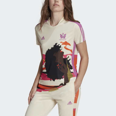 Jersey adidas Tiro x Thebe Magugu Beige Mujer Sportswear
